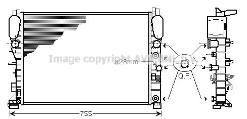 AVA QUALITY COOLING Radiaator,mootorijahutus MS2341